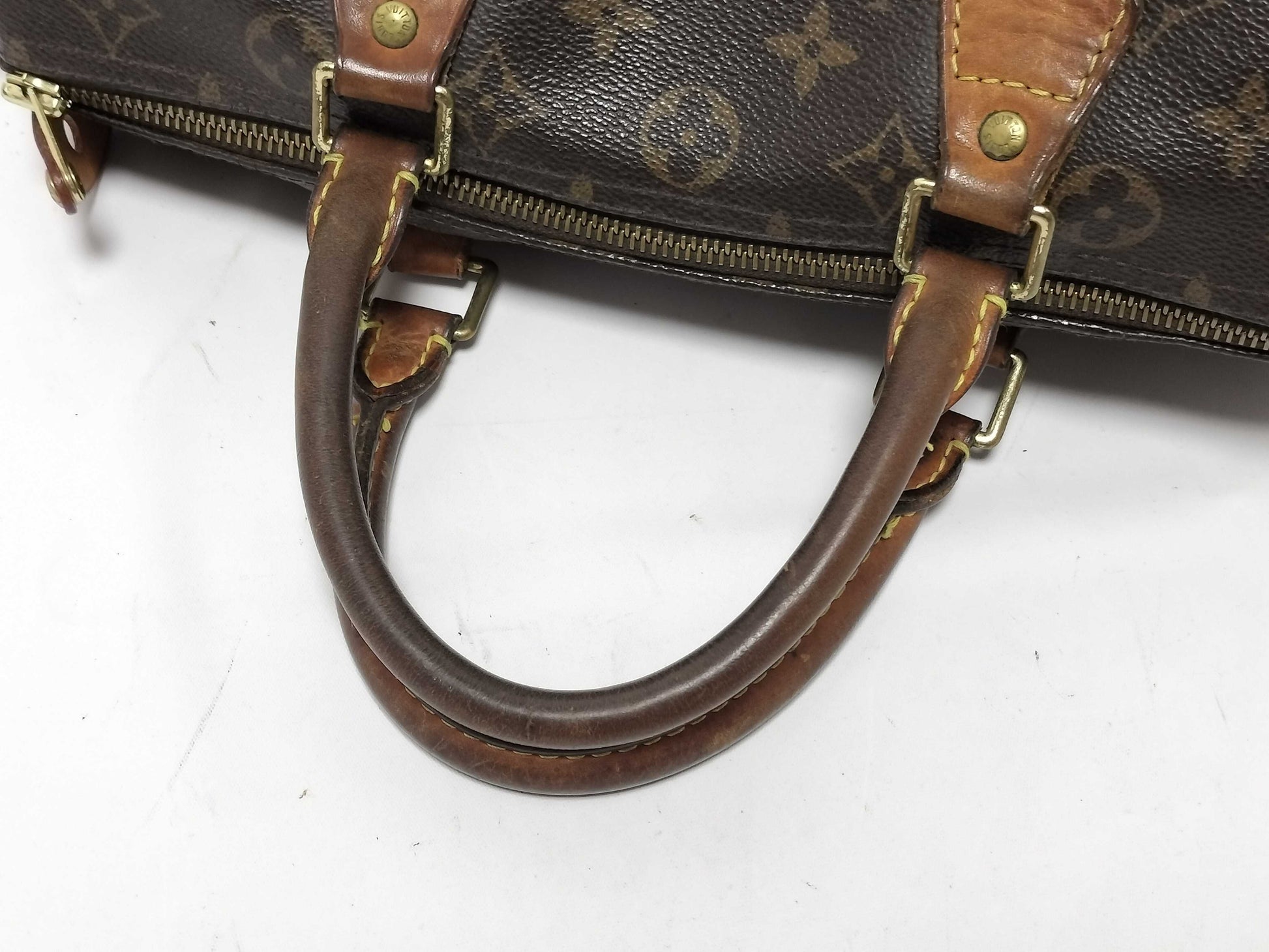 LOUIS VUITTON Monogram FR-Louis Vuitton Monogram Speedy 30 M41526 TH2008 Brown Boston Bag