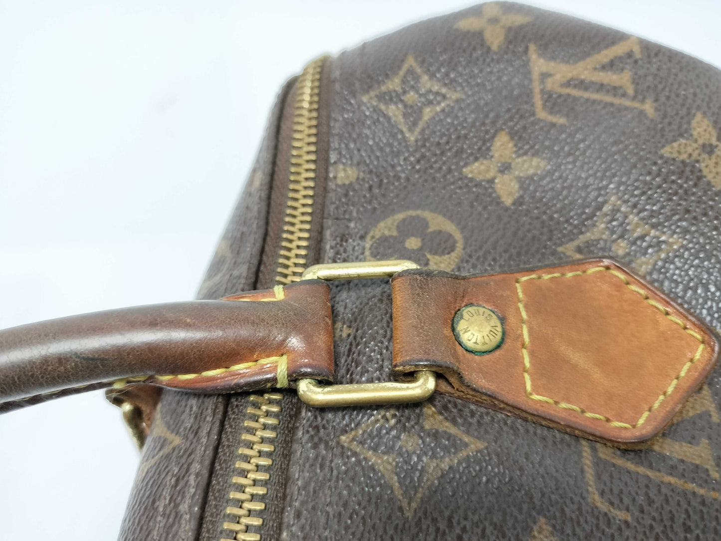 LOUIS VUITTON Monogram FR-Louis Vuitton Monogram Speedy 30 M41526 TH2008 Brown Boston Bag