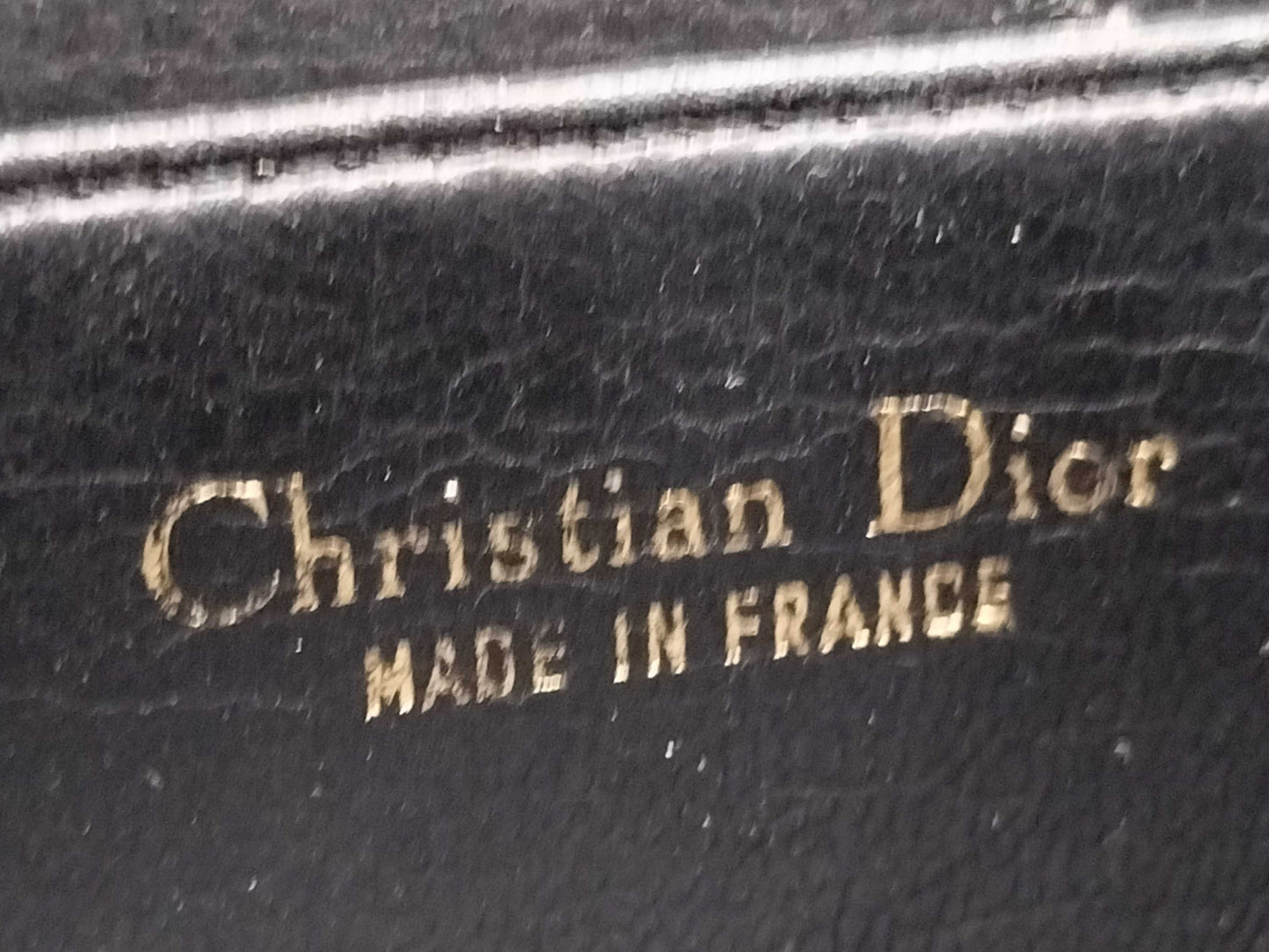 Dior Christian Dior Leather Shoulder Bag Black Shoulder Bag