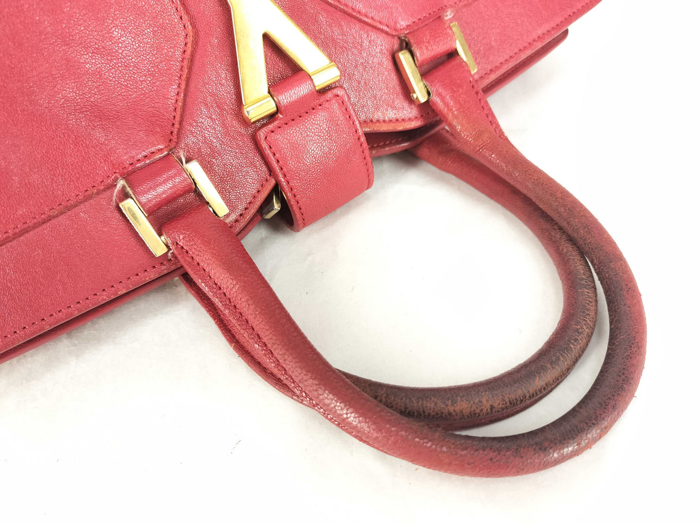 Yves Saint Laurent Leather Handbag 311222/213317 Red Handbag