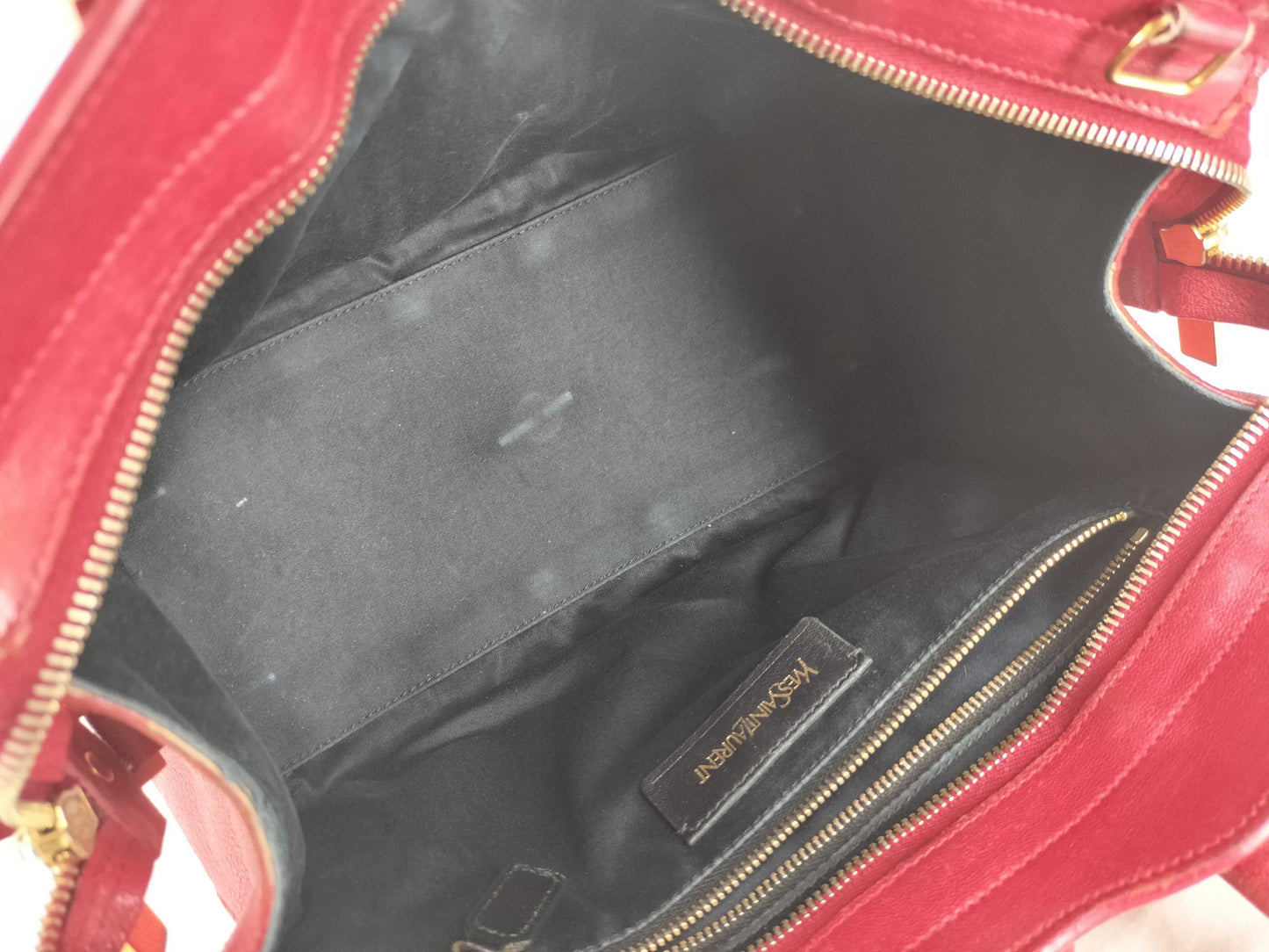 Yves Saint Laurent Leather Handbag 311222/213317 Red Handbag