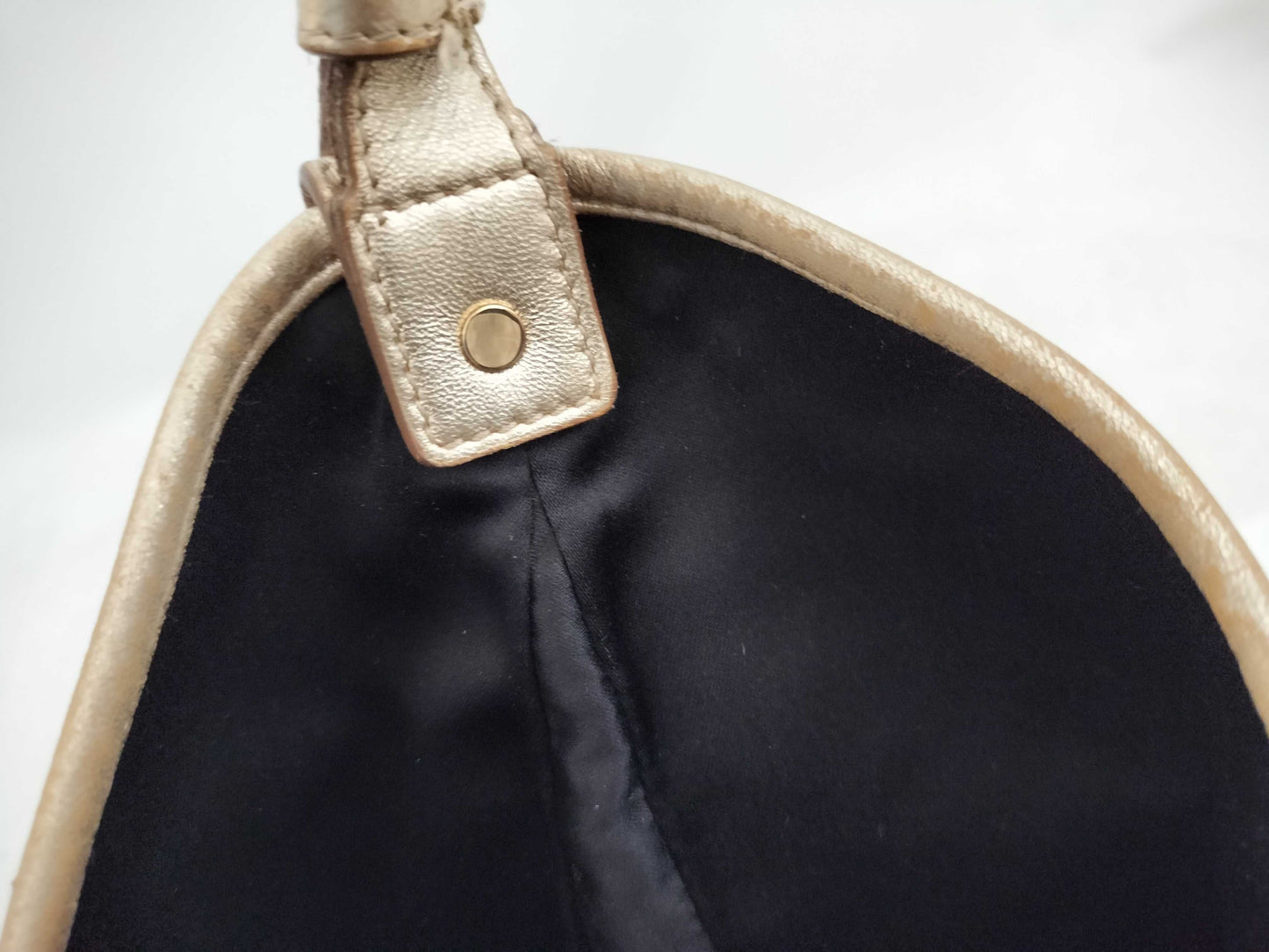 Yves Saint Laurent Mombasa Canvas and Horn Handbag 135202/002122 Beige Shoulder Bag