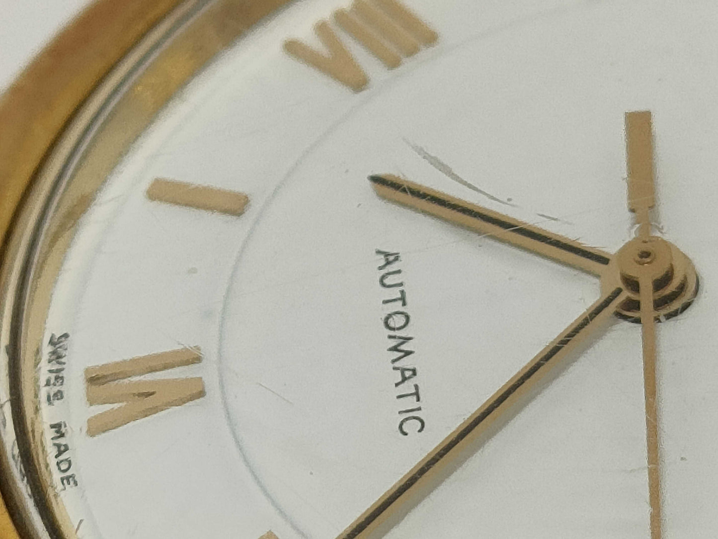 OMEGA Speedmaster Omega Speed Classic Round 53504988 SS/GP/AT White Dial Current Condition Boys' Watch