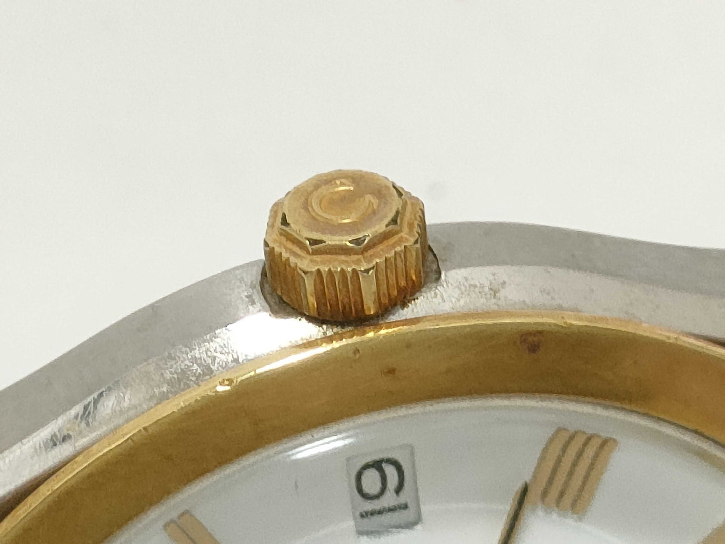 OMEGA Speedmaster Omega Speed Classic Round 53504988 SS/GP/AT White Dial Current Condition Boys' Watch