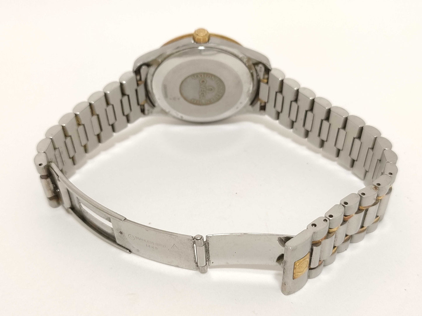 OMEGA Speedmaster Omega Speed Classic Round 53504988 SS/GP/AT White Dial Current Condition Boys' Watch