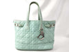 Dior Christian Dior Cannage Leather Handbag 01-BO-0172 Light Blue Tote Bag