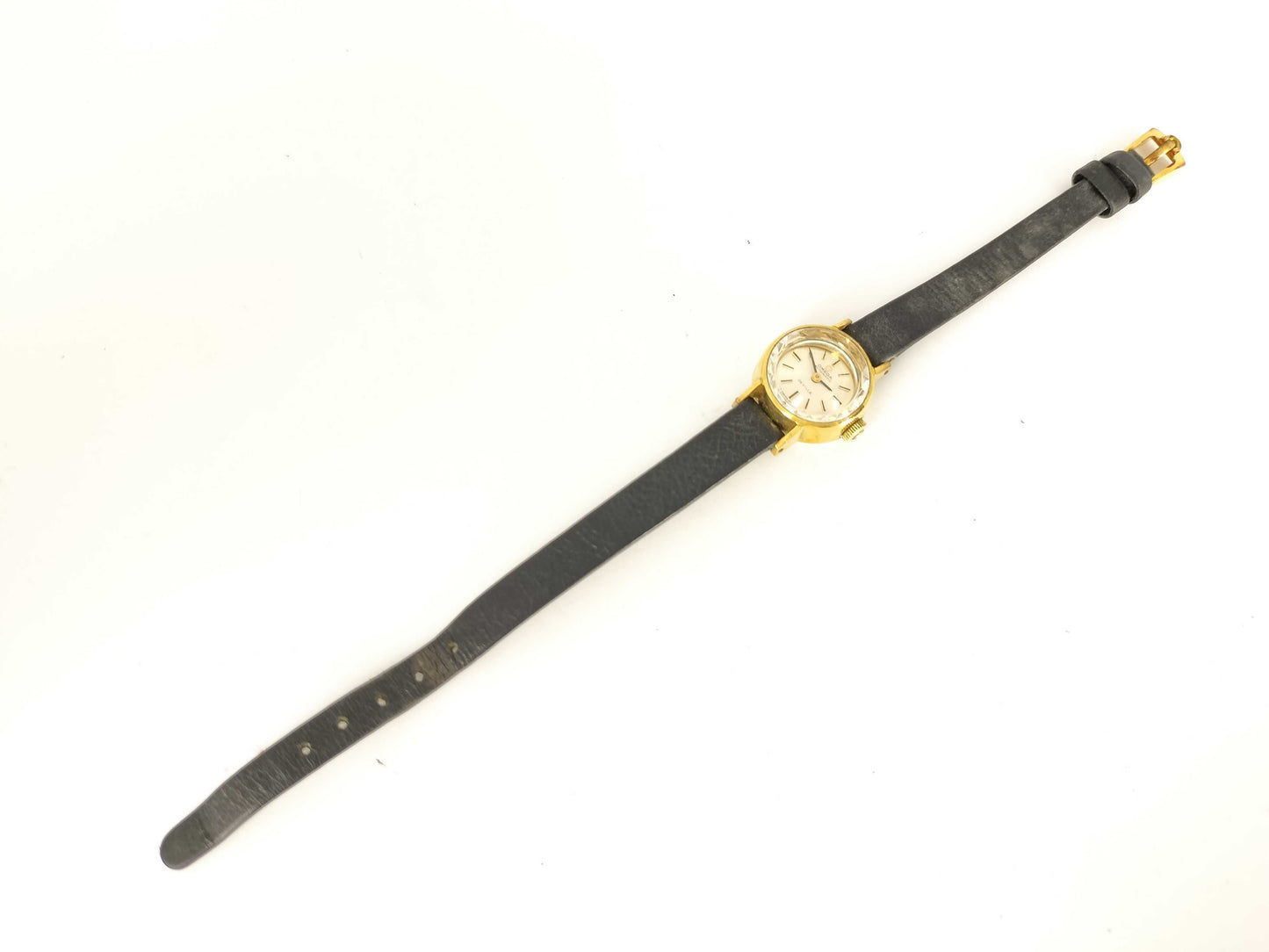OMEGA De Ville Stainless Steel/Leather/AT Silver Dial Women's Watch