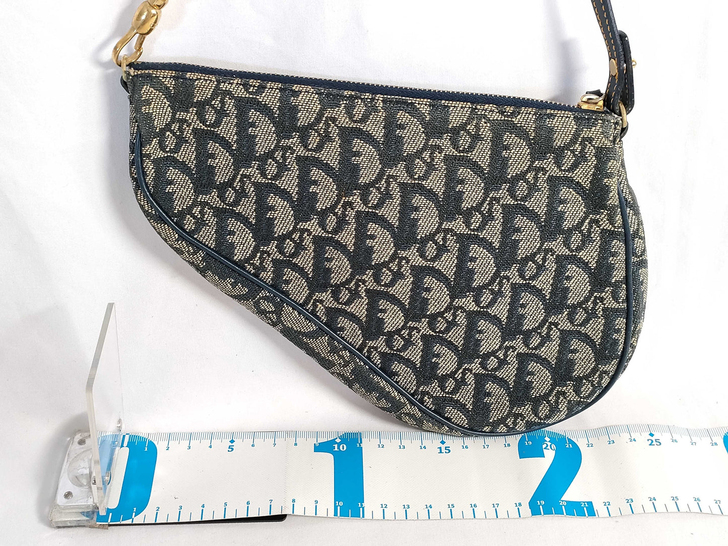 Dior Trotter Christian Dior Trotter Canvas Handbag MC1021 Navy