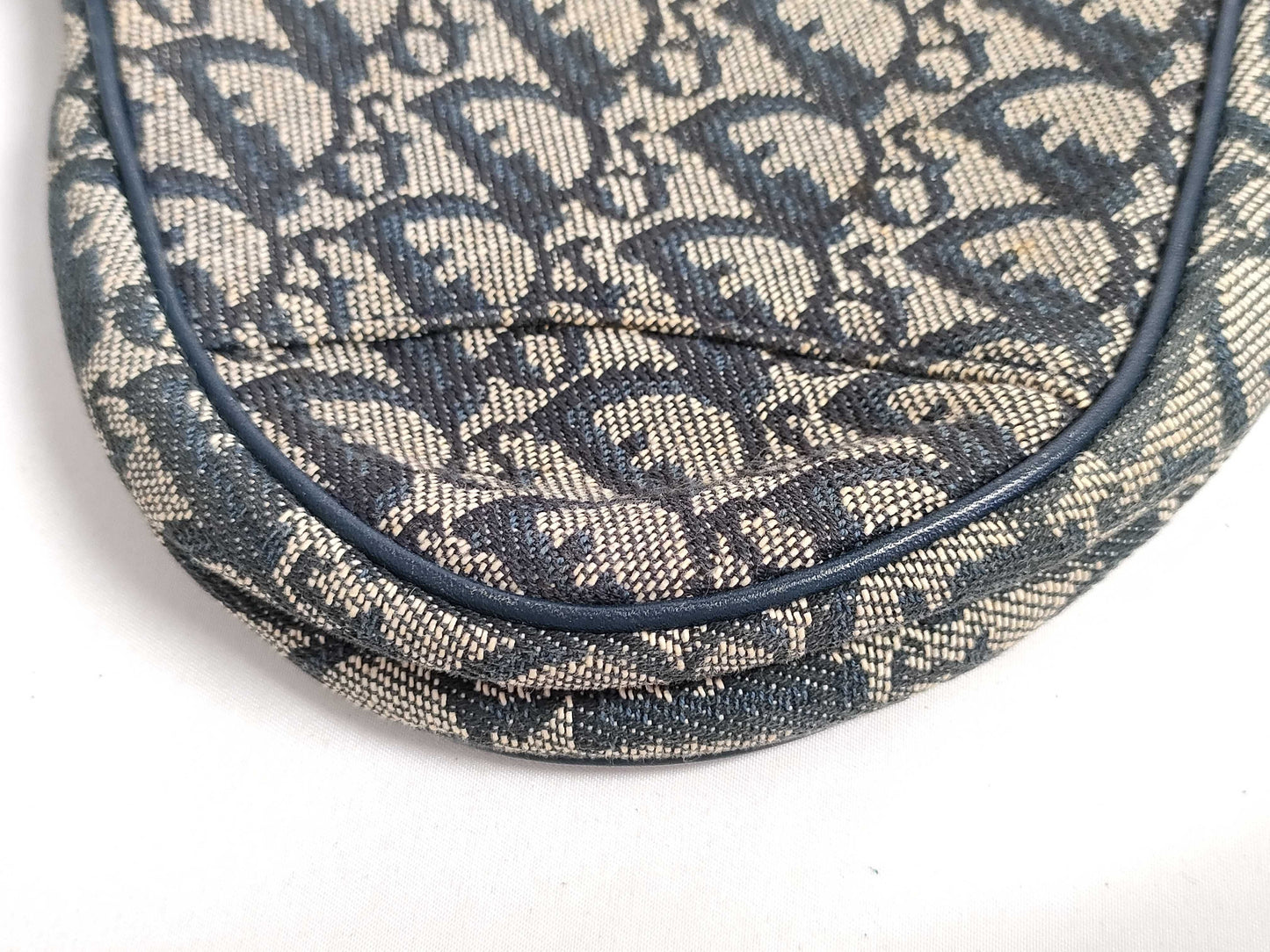 Dior Trotter Christian Dior Trotter Canvas Handbag MC1021 Navy
