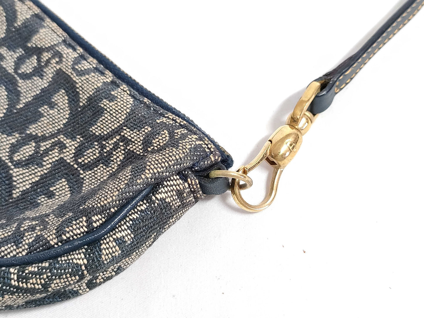Dior Trotter Christian Dior Trotter Canvas Handbag MC1021 Navy