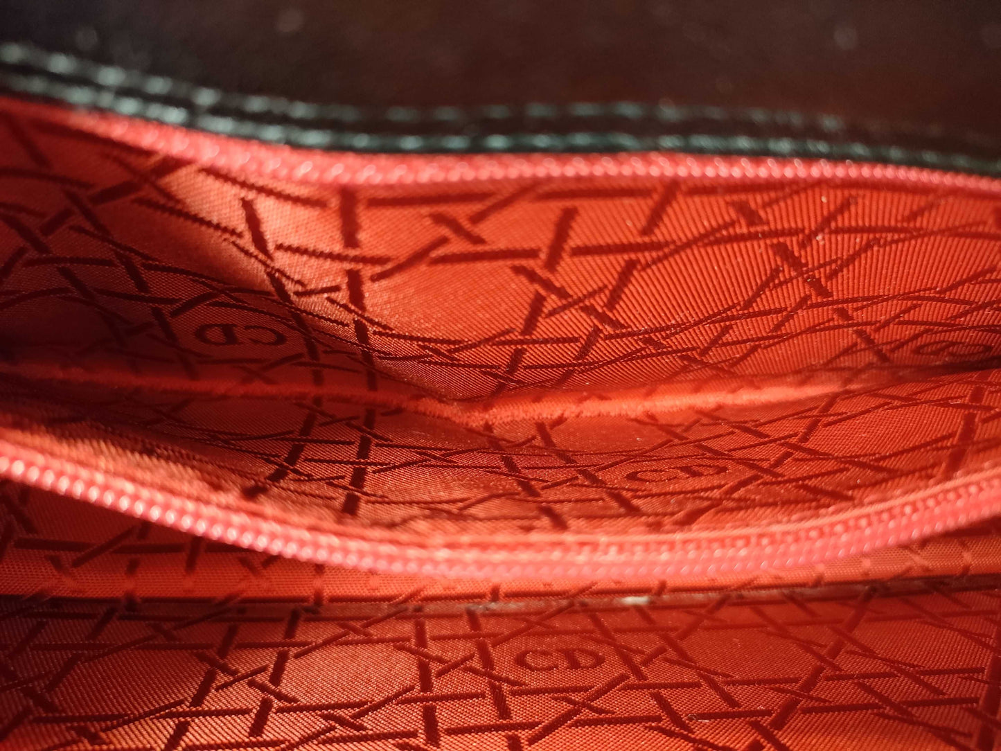 Dior Christian Dior Leather Handbag 05-MA-1003 Black Handbag