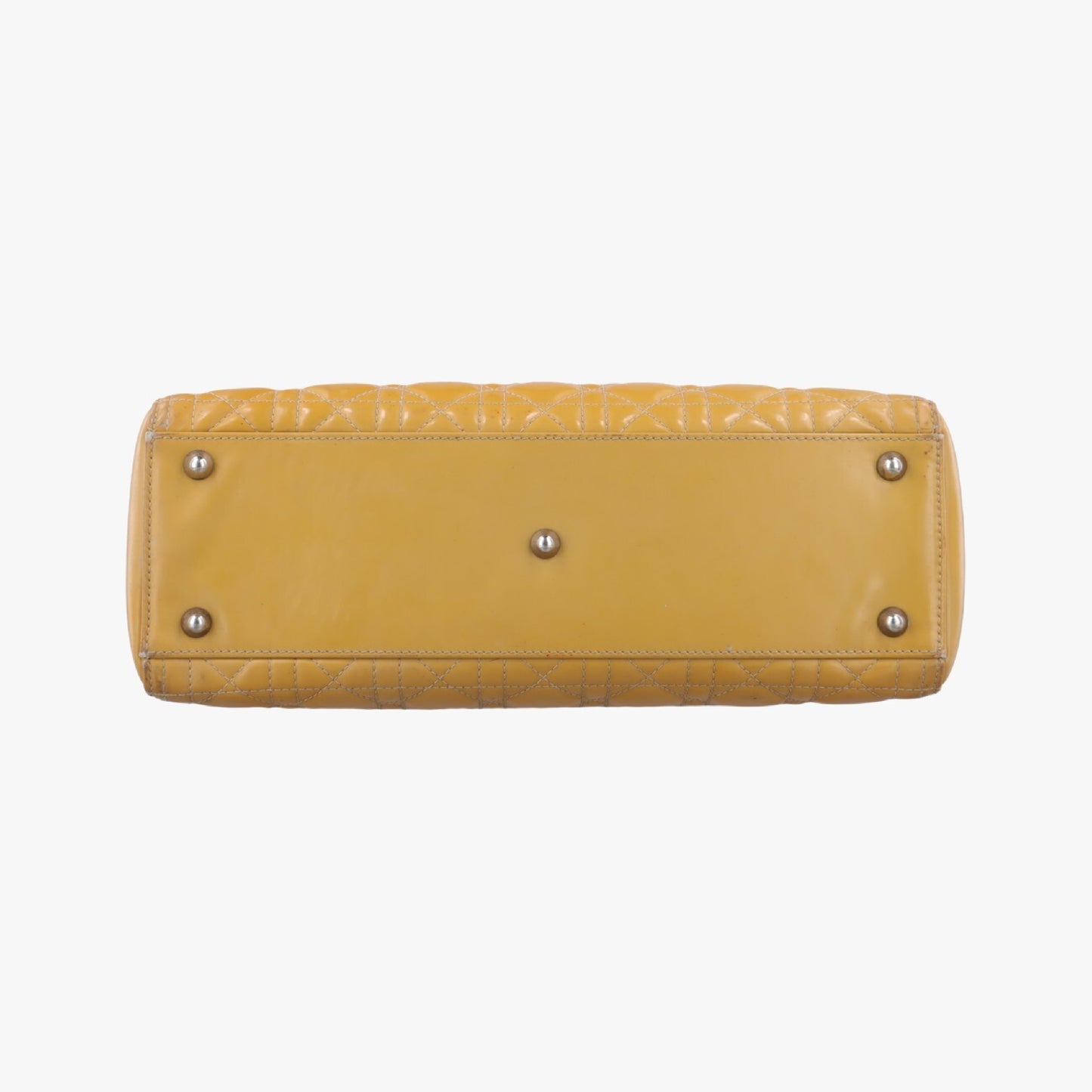 Dior Lady Dior Yellow Patent 15-BO-0192 Handbag