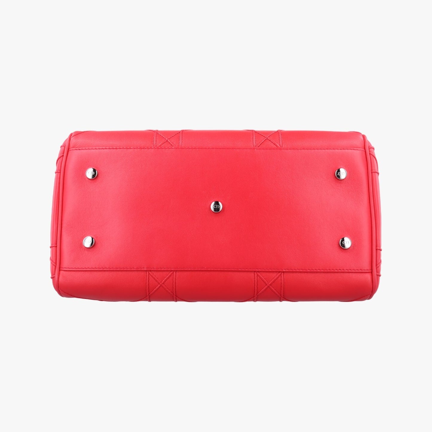 Dior Granville Red Leather 10-BO-0191 Handbag