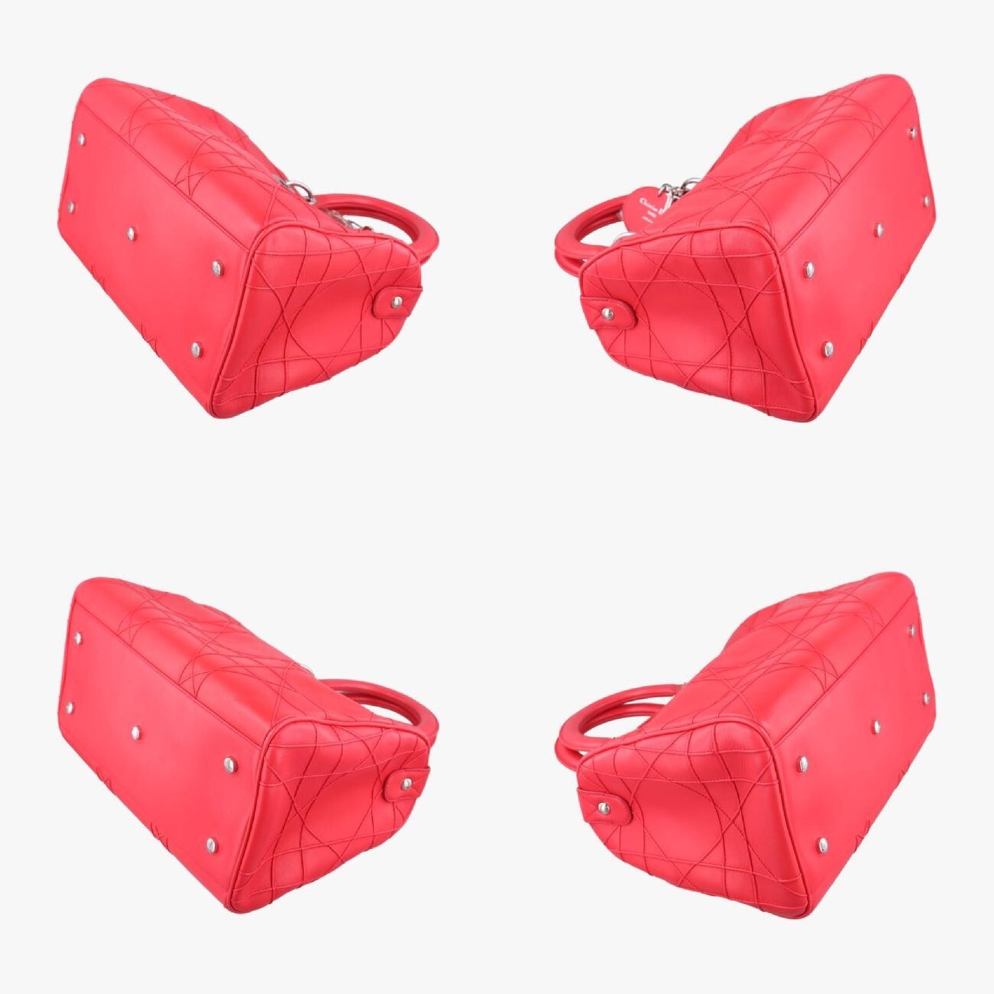 Dior Granville Red Leather 10-BO-0191 Handbag
