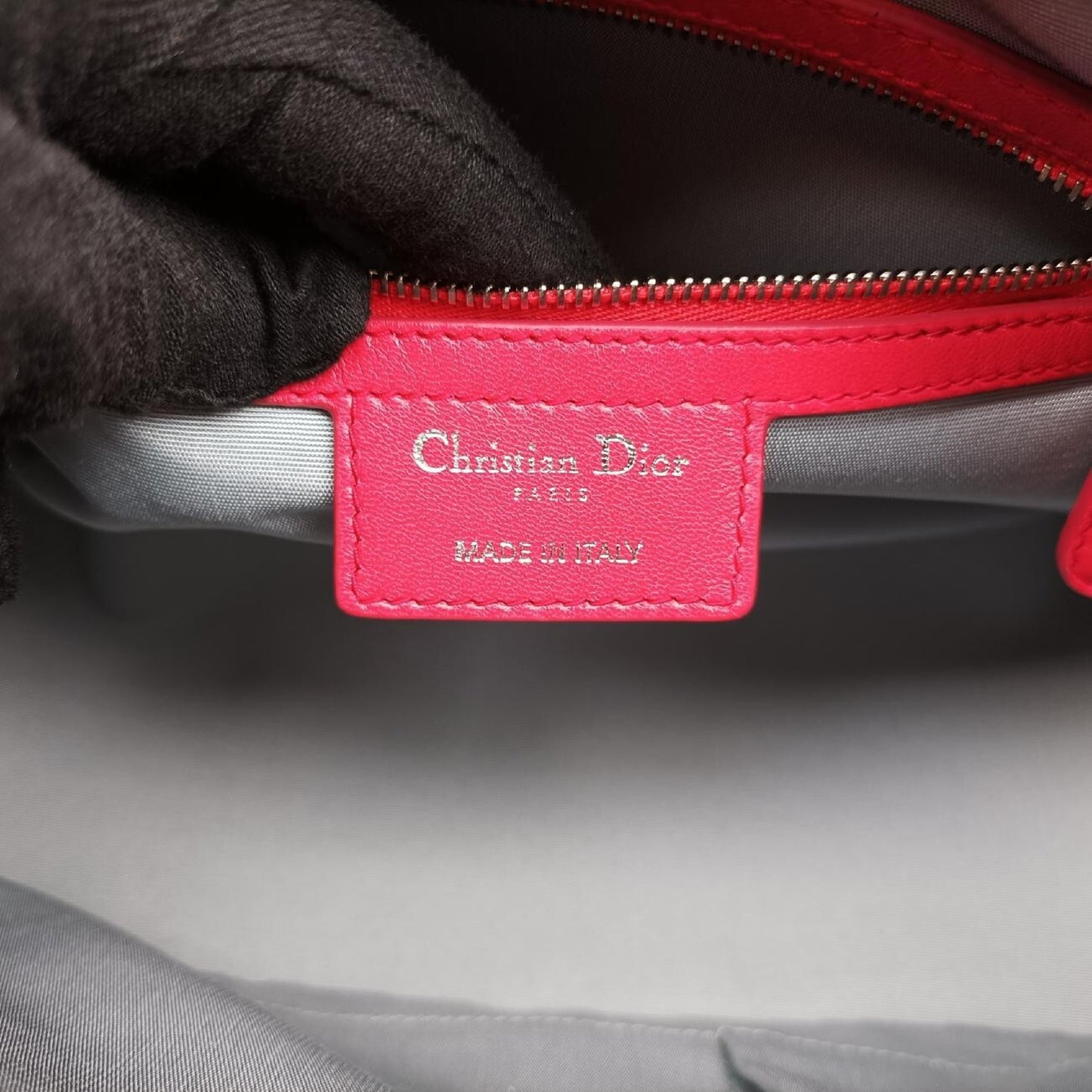 Dior Granville Red Leather 10-BO-0191 Handbag