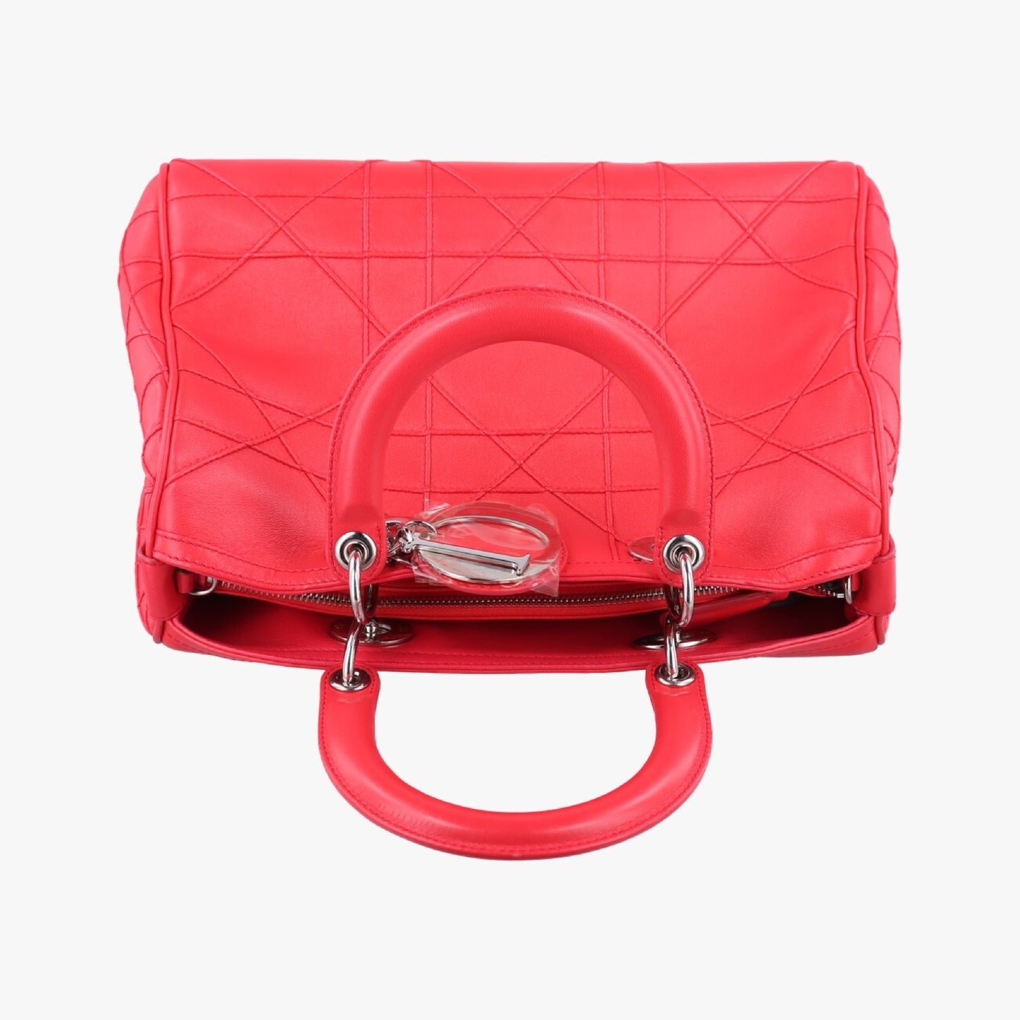 Dior Granville Red Leather 10-BO-0191 Handbag