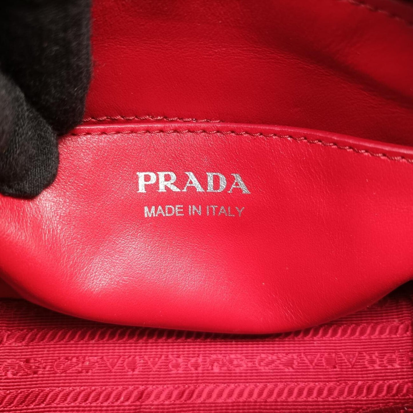 PRADA Diagram Red Leather 1BH084260 8 Waist Bag
