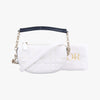 Dior Cannage Vibe Hobo Micro White Lambskin Shoulder Bag 19-MA-0232
