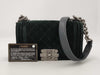 CHANEL Boy Chanel 20 Velour Shoulder Bag