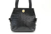 VERSACE Medusa Crocodile Shoulder Bag