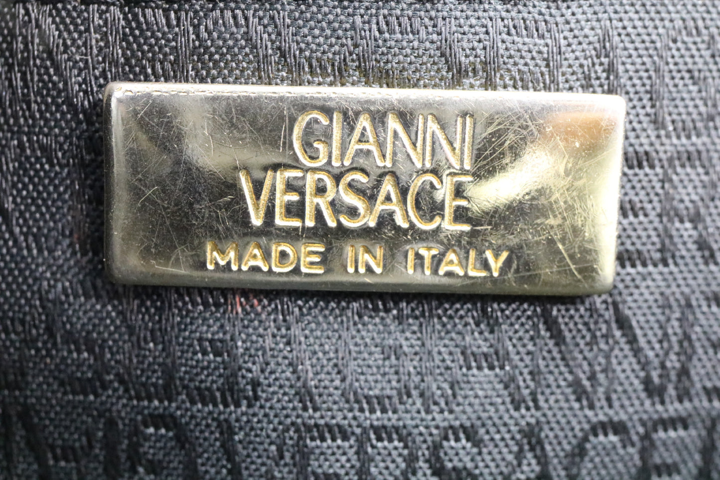 VERSACE Medusa Crocodile Shoulder Bag