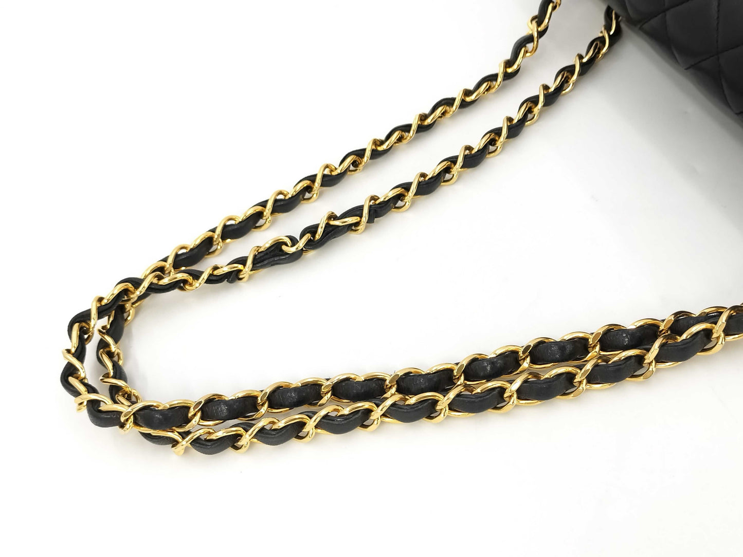 CHANEL Lambskin Matelasse Chain Shoulder Bag
