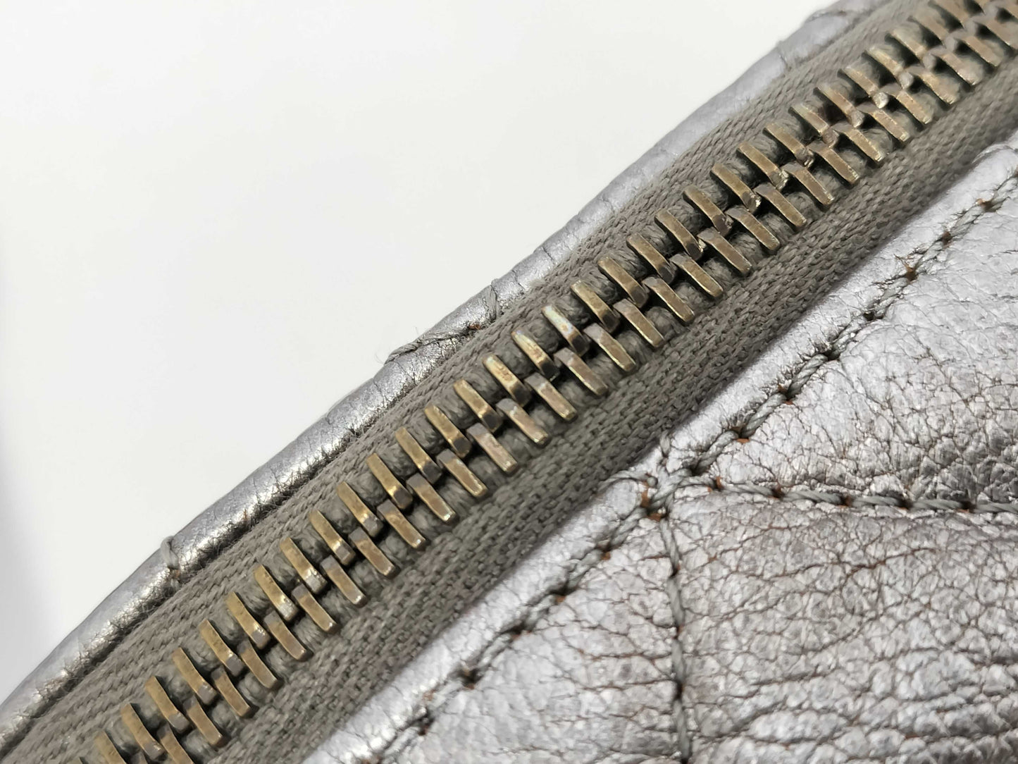 CHANEL Metallic Silver Waist Pouch, 19th Series, A94102