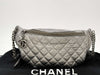 CHANEL Metallic Silver Waist Pouch, 19th Series, A94102