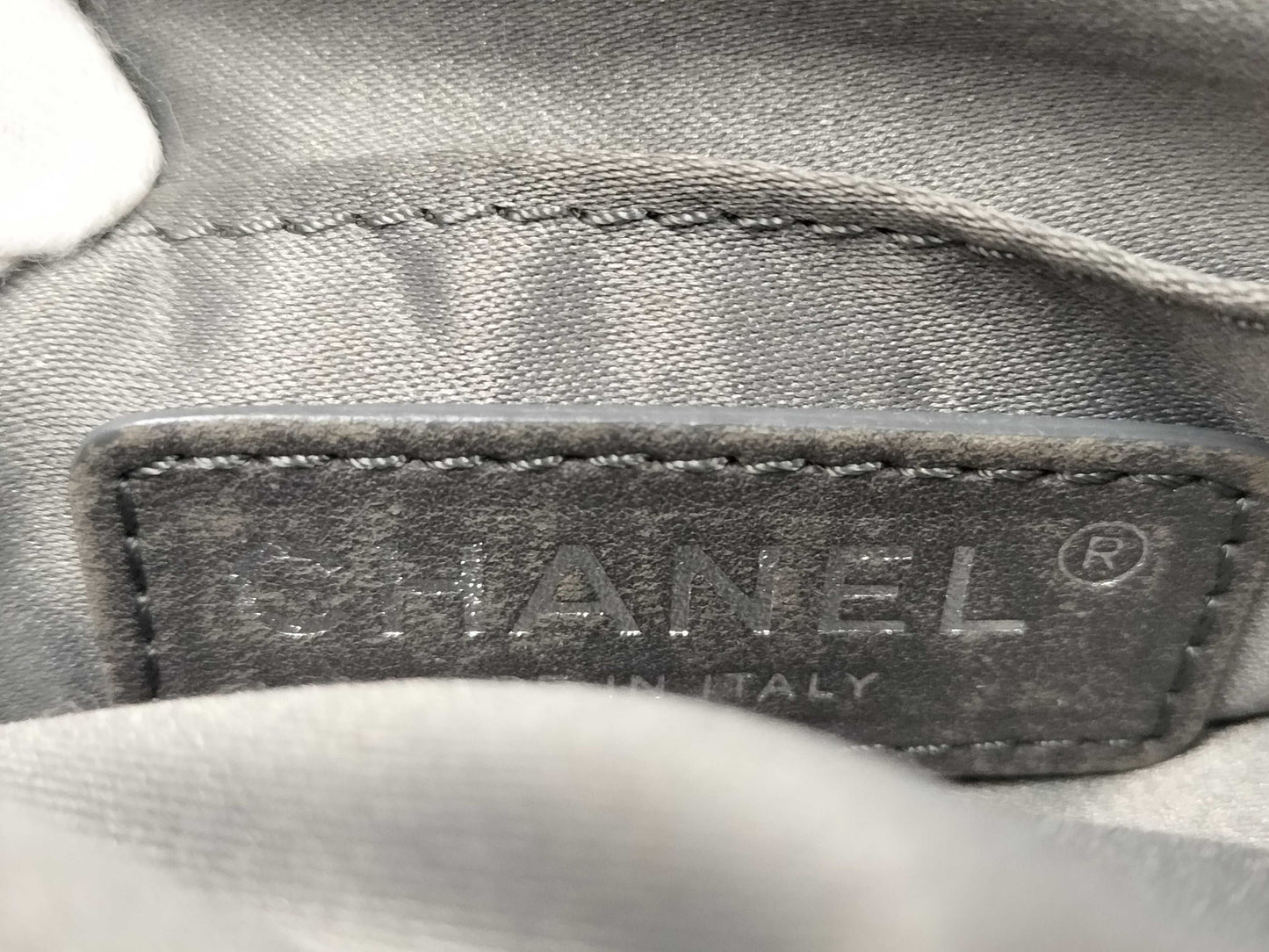 CHANEL Metallic Silver Waist Pouch, 19th Series, A94102