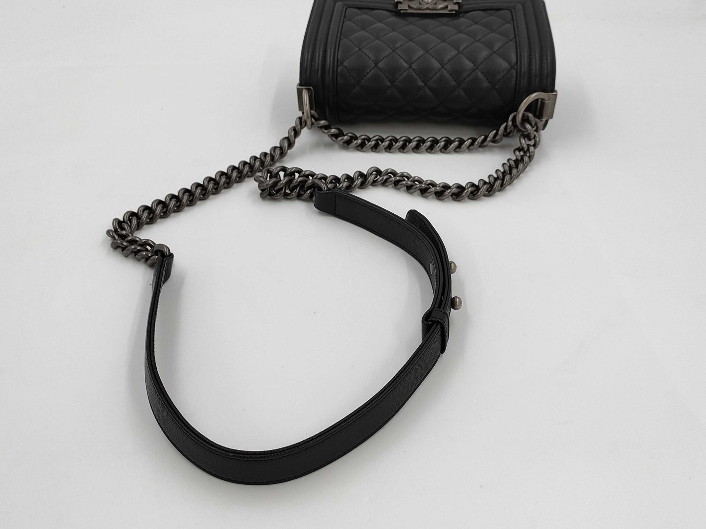 CHANEL Boy Chanel Small Black Shoulder Bag A67085