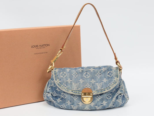 LOUIS VUITTON Denim Mini Pretty Shoulder Bag