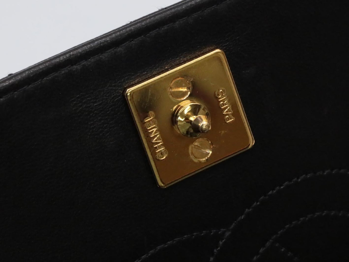 CHANEL Push Lock Full Flap Matelasse No. 3 Shoulder Bag
