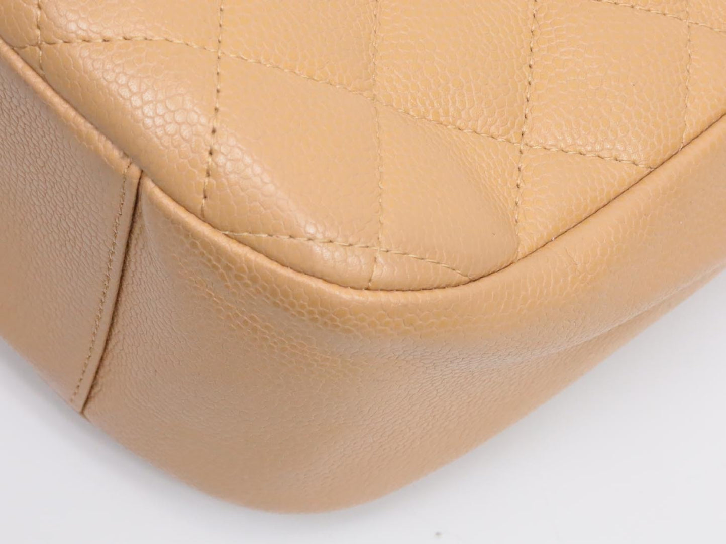 CHANEL Caviar Skin One-Shoulder Handbag, No. 8
