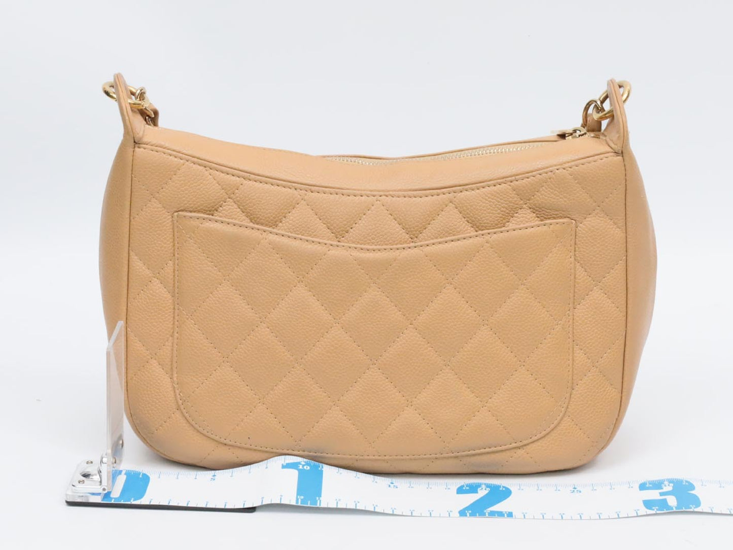 CHANEL Caviar Skin One-Shoulder Handbag, No. 8