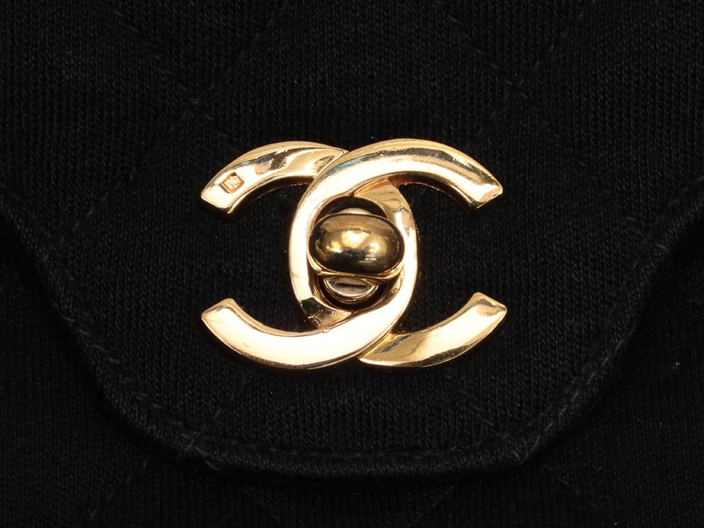 CHANEL Double Flap Cotton Shoulder Bag, No. 1