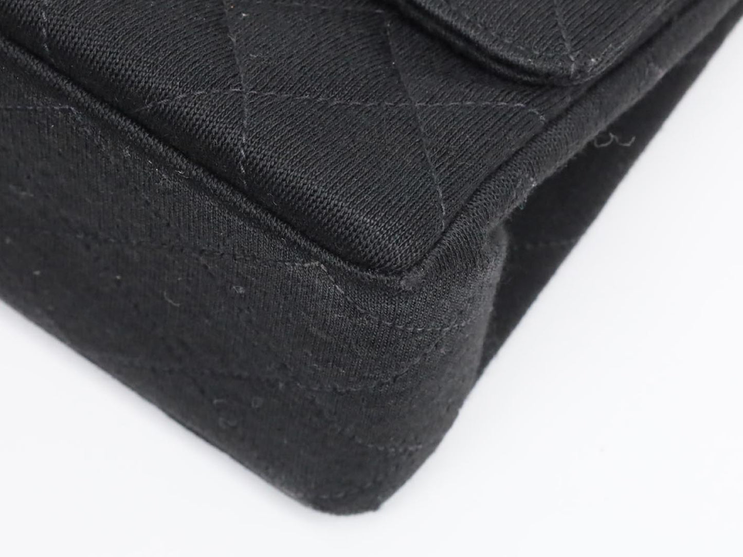 CHANEL Double Flap Cotton Shoulder Bag, No. 1