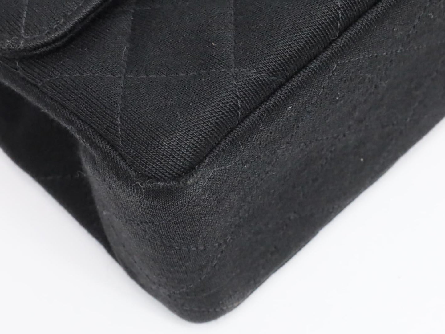CHANEL Double Flap Cotton Shoulder Bag, No. 1