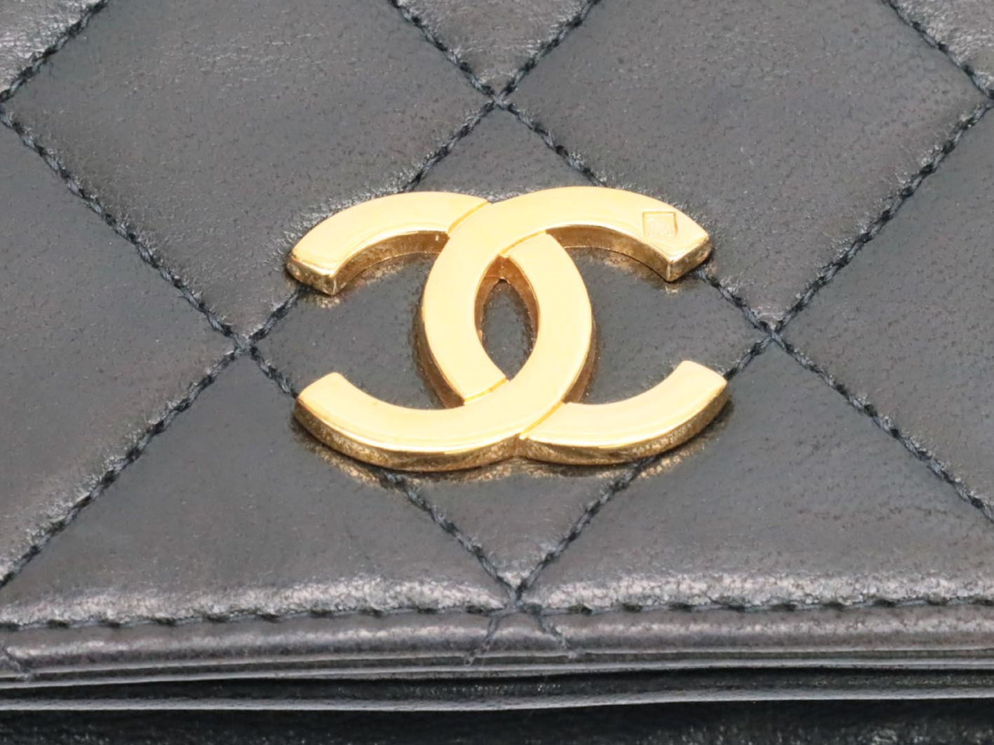 CHANEL Mini Matelasse Full Flap Push Lock Shoulder Bag