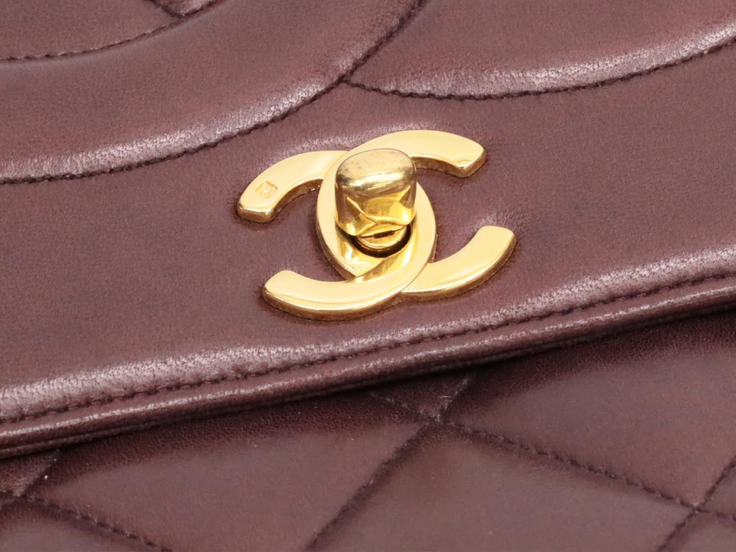 CHANEL Deca Matelasse No. 2 Brown Shoulder Bag