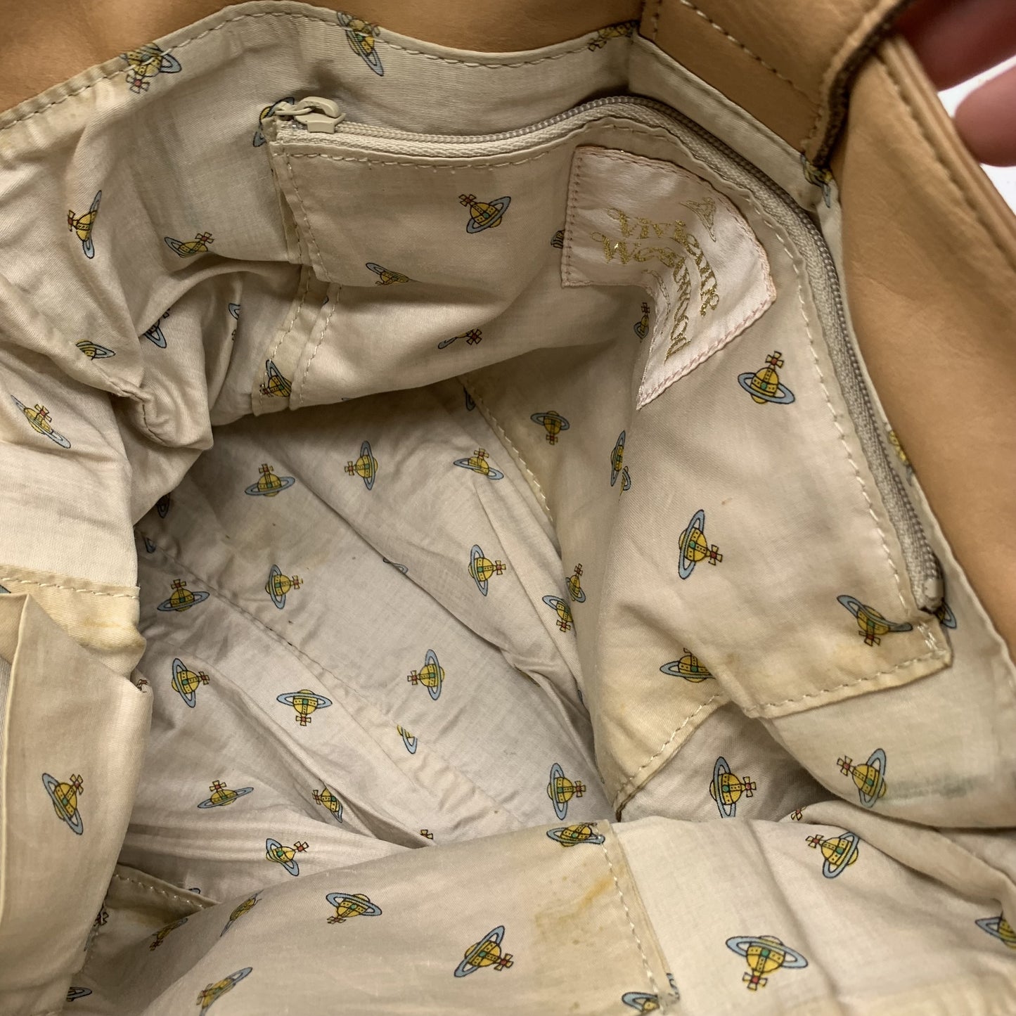 Vivienne Westwood Light Brown Tote Bag
