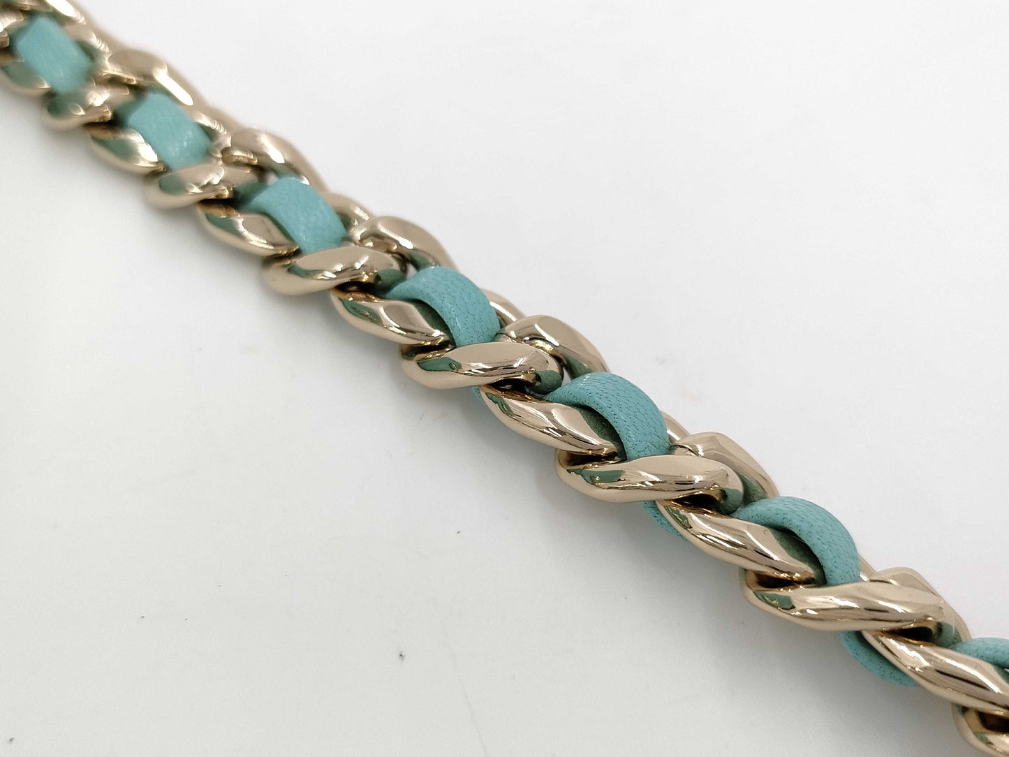 CHANEL Chanel Chain Shoulder Bag Blue Shoulder Bag