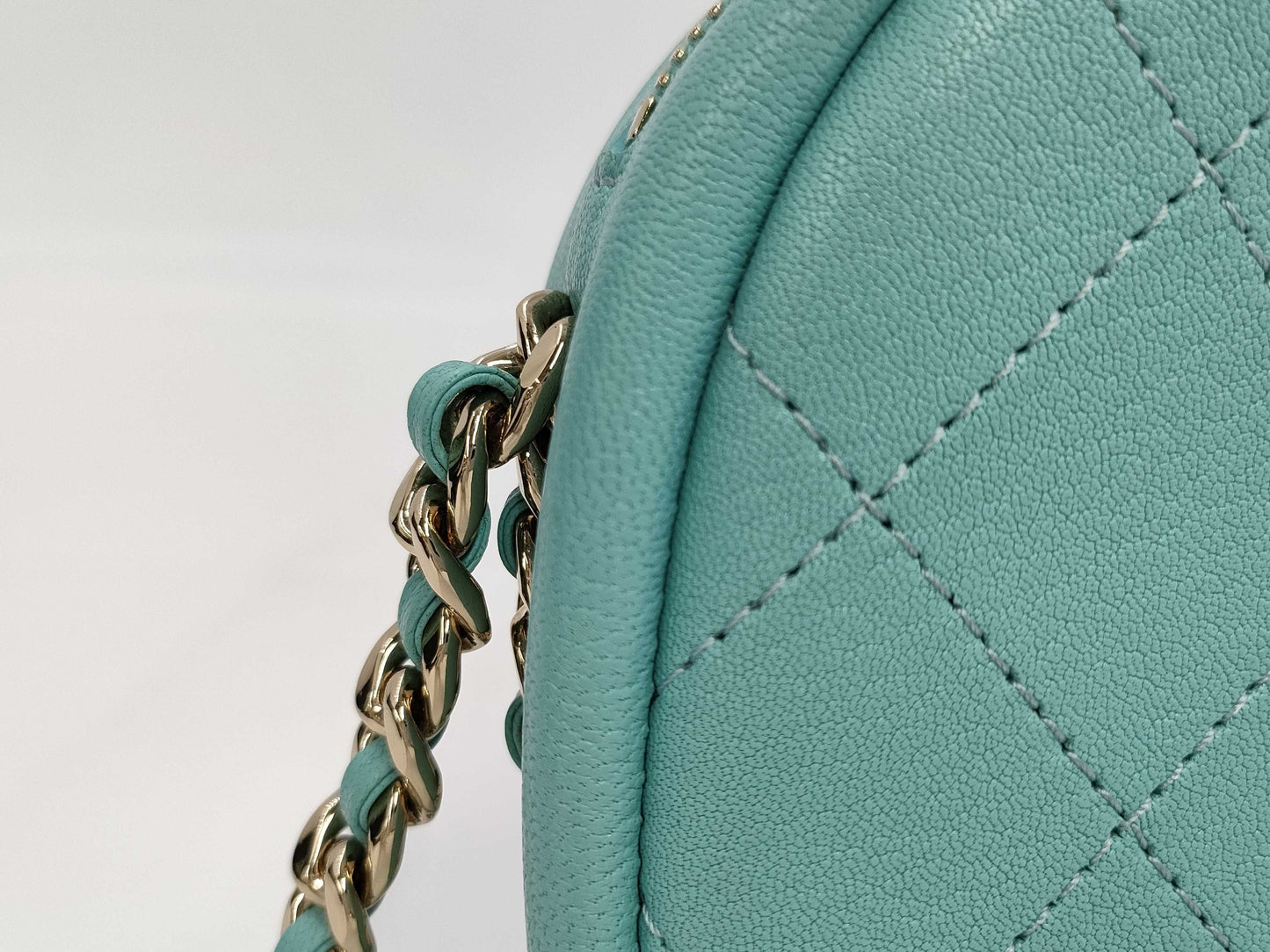CHANEL Chanel Chain Shoulder Bag Blue Shoulder Bag