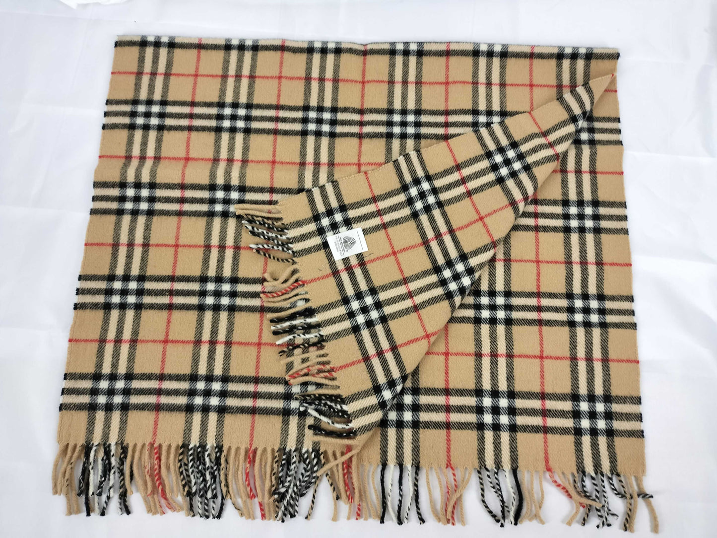 BURBERRY / Knee Blanket / Shawl / Nova Check / Horse Logo Embroidery / Nishikawa Sangyo / Wool / Beige Other Apparel
