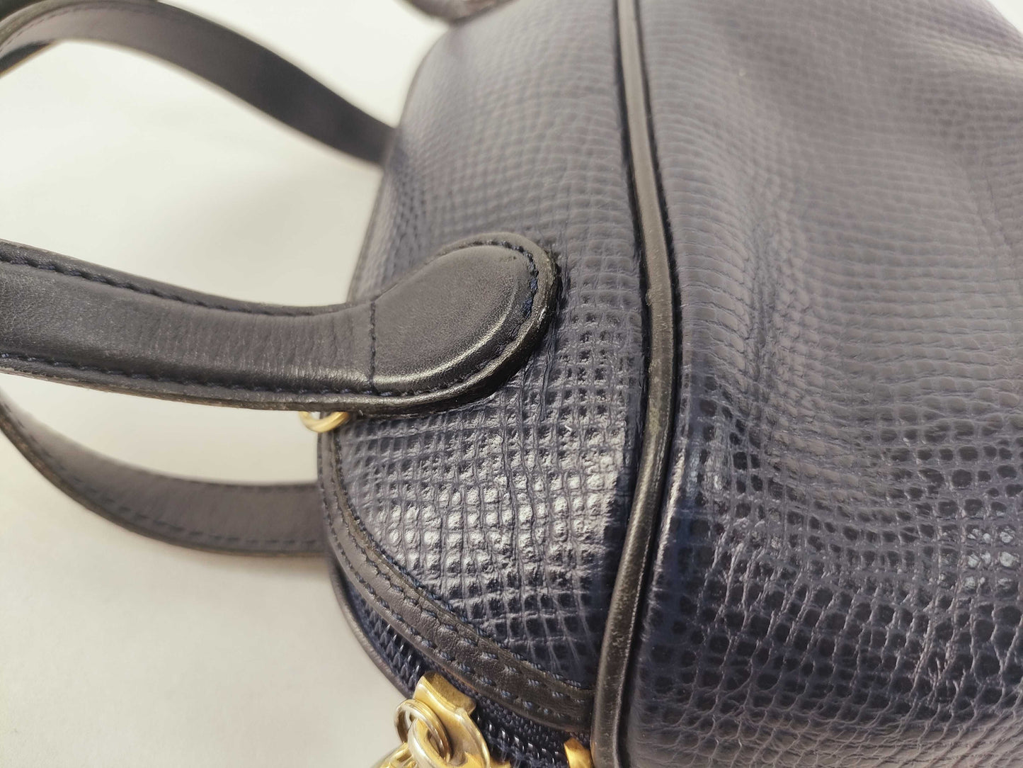 Dior Christian Dior Dior Handbag Navy Leather Handbag