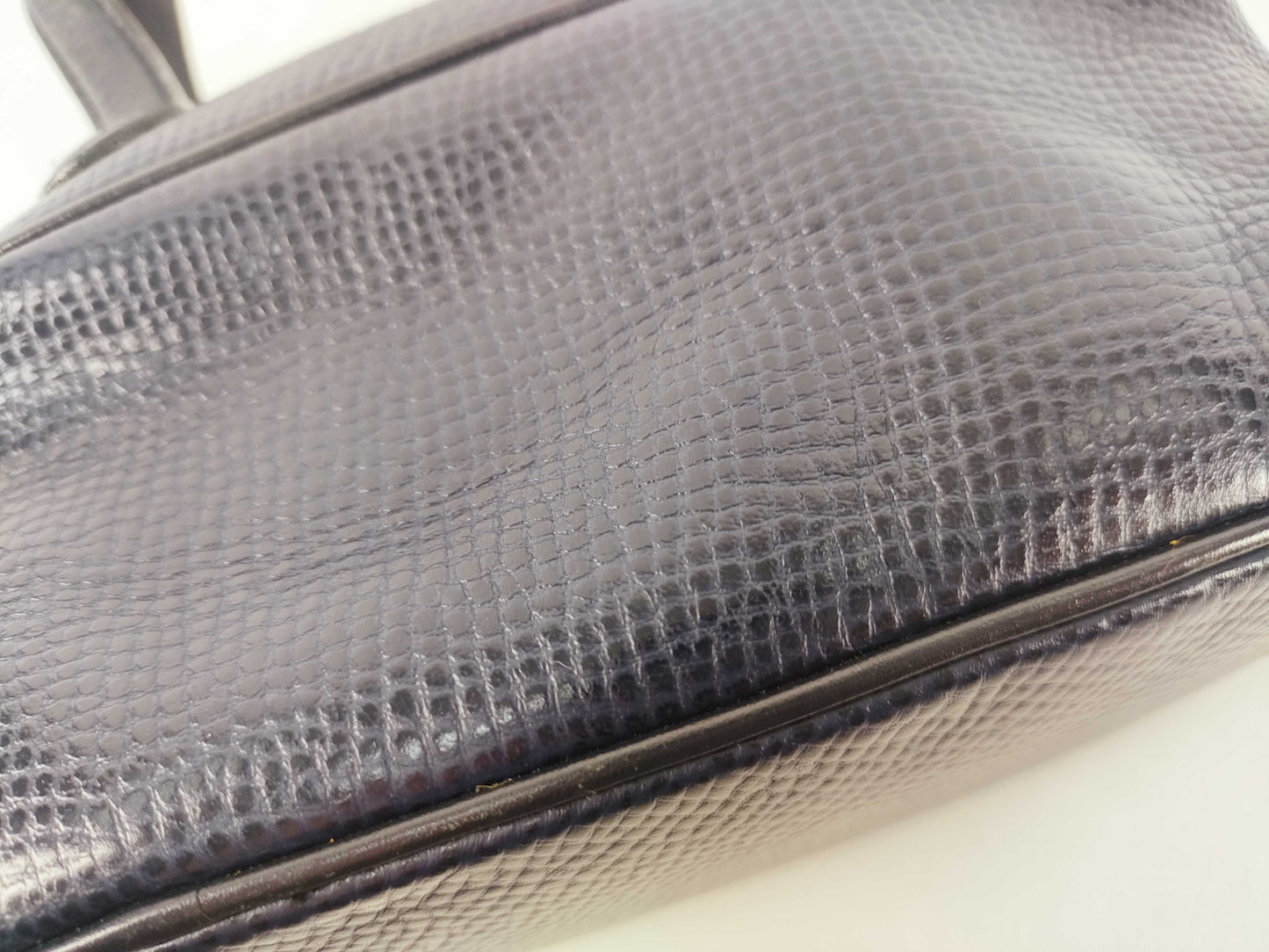 Dior Christian Dior Dior Handbag Navy Leather Handbag