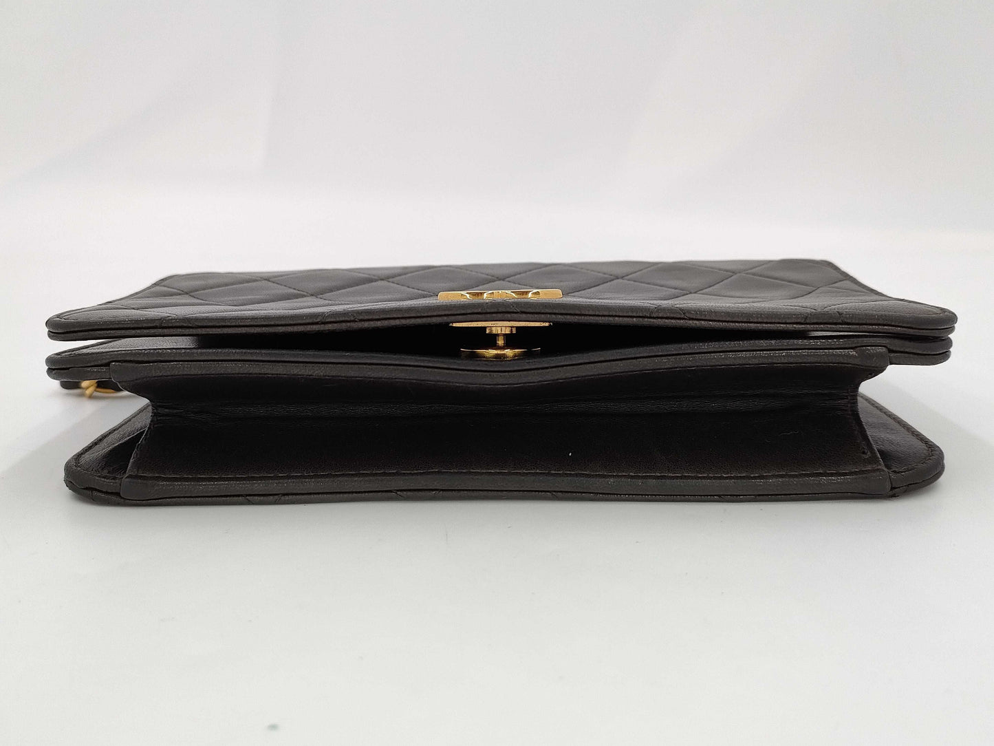 CHANEL CHANEL Matelasse Push Lock Lambskin Shoulder Bag