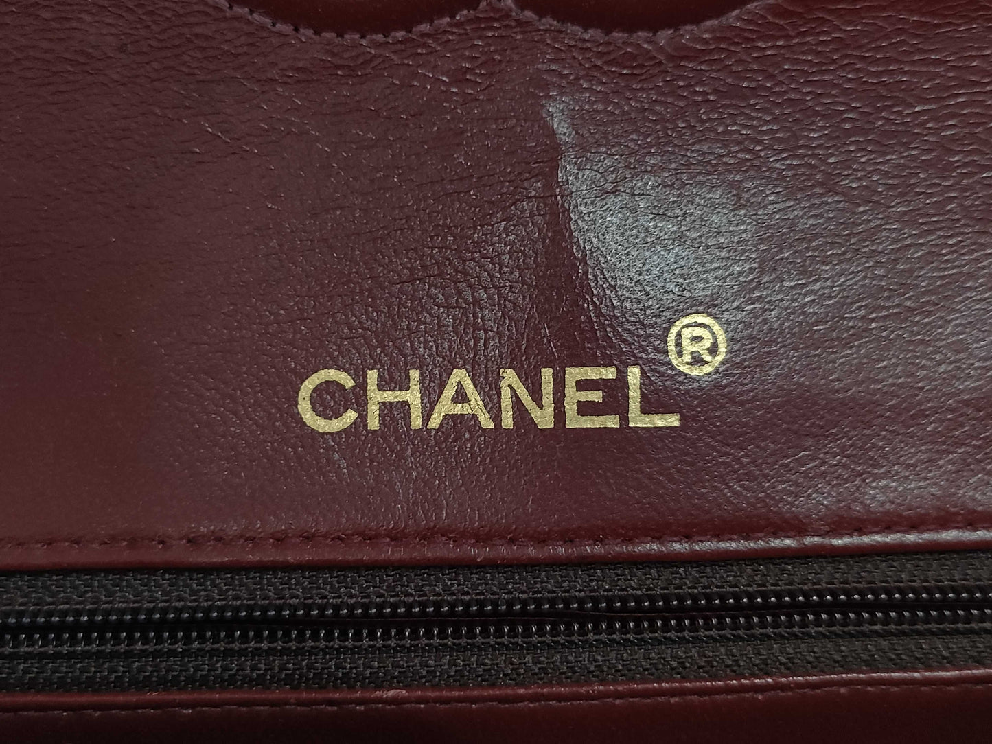 CHANEL CHANEL Matelasse Double Flap Lamb Chain Shoulder Bag with Seal Card