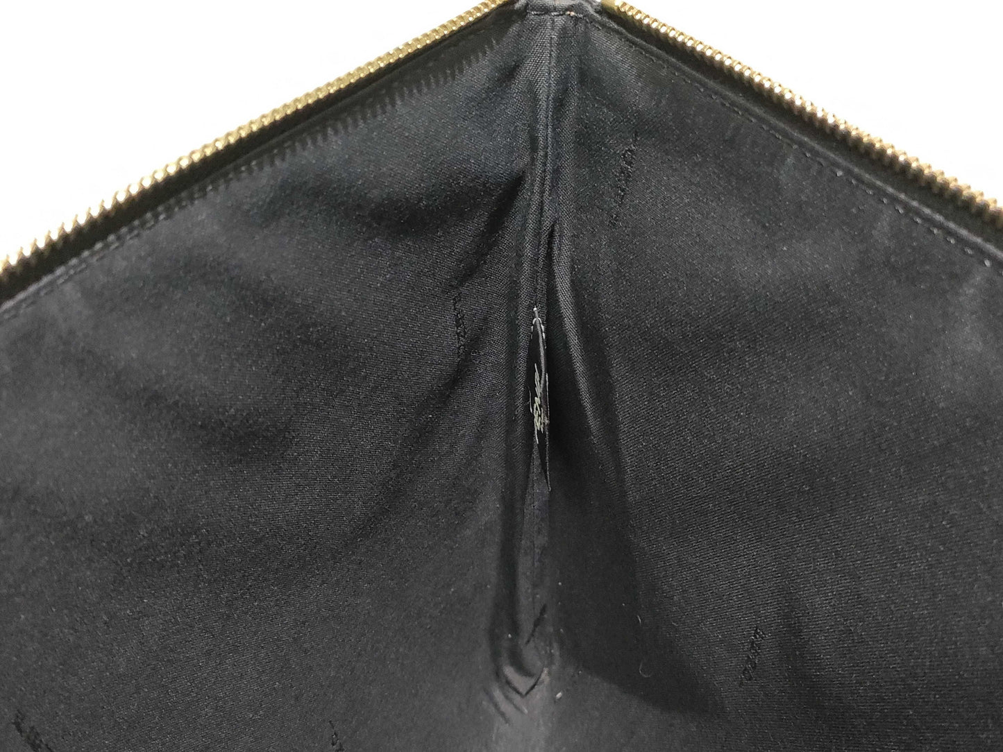 FENDI Clutch Bag Pink Beige Leather Clutch Bag