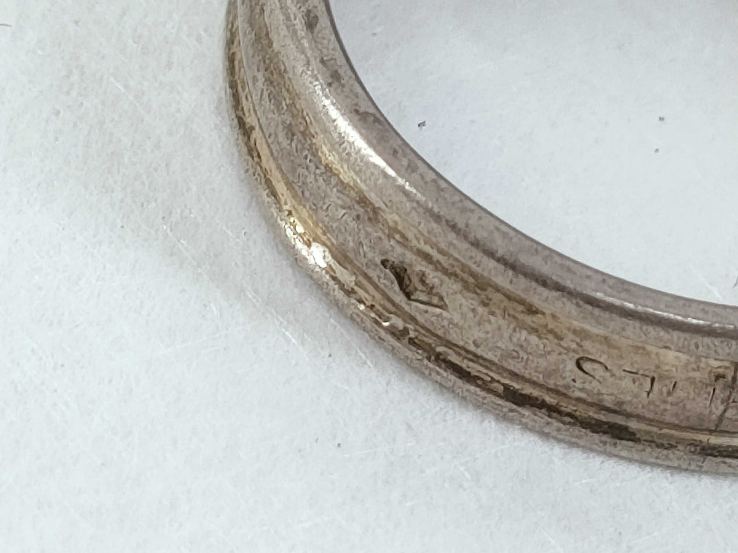 HERMES SV925 Ring, Initial Engraving, 3.8g