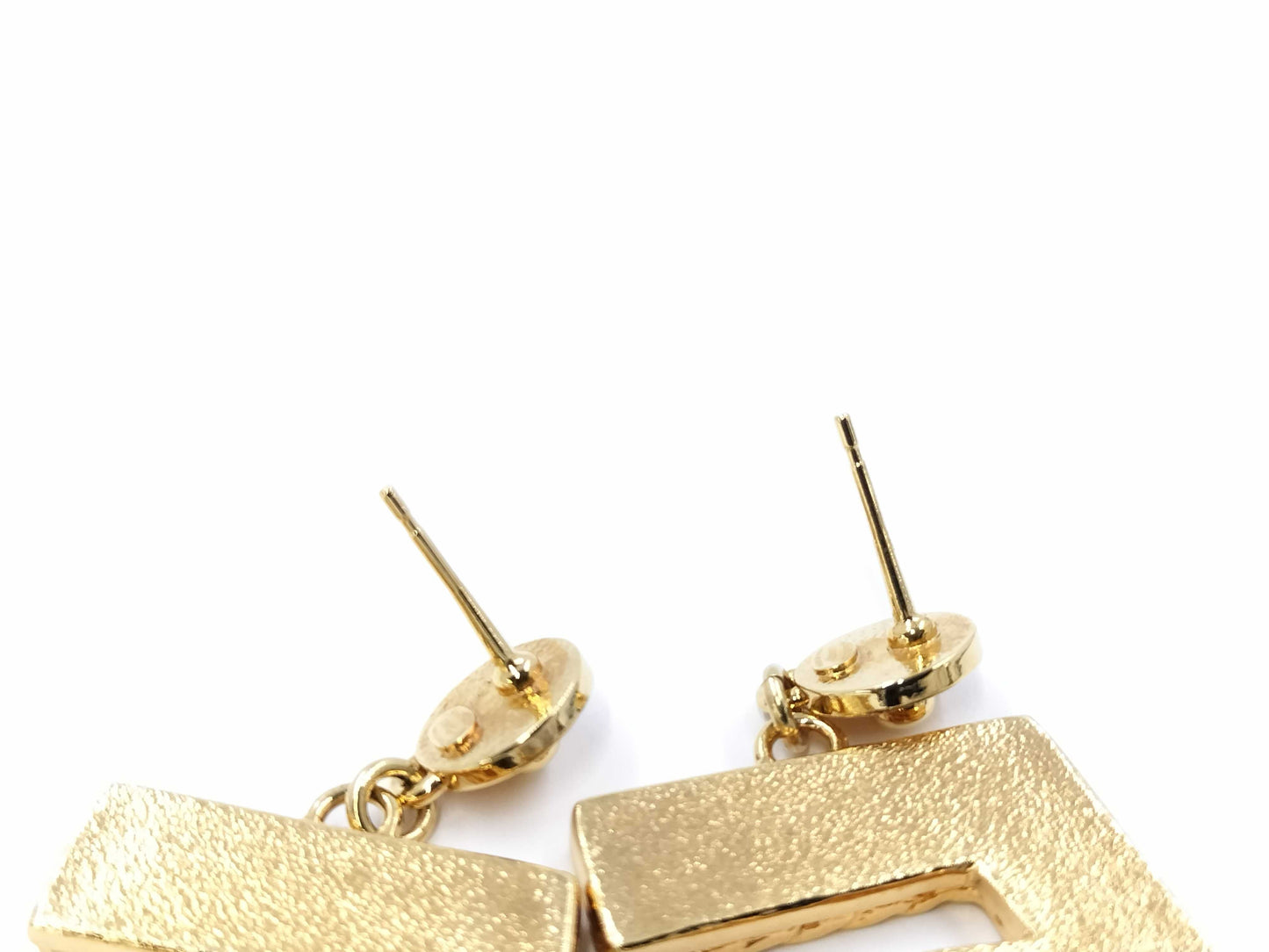 CHANEL Chanel No. 5 Motif Earrings, Blue x Gold, ABC733 I24P